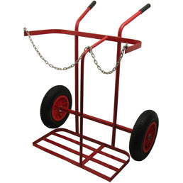 Full Size Oxy Propane Gas Cylinder Trolley with Pneumatic Tyres